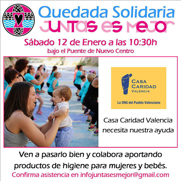 Quedada solidaria Casa Caridad Valencia.